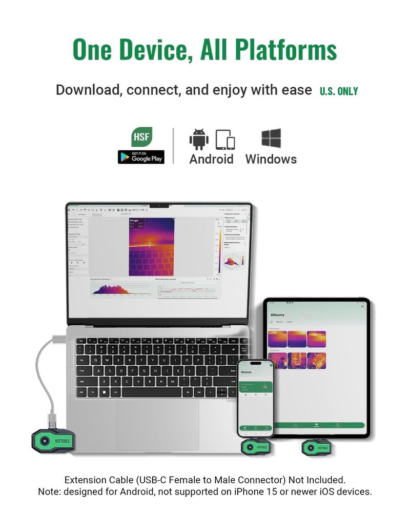 Finder S1 Android Thermal Camera - Carrying Case Included