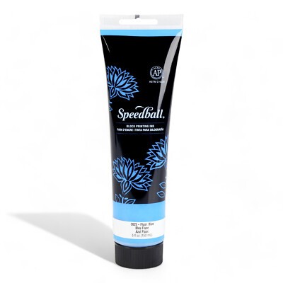 Blue Water-Soluble Block Printing Ink, 5oz