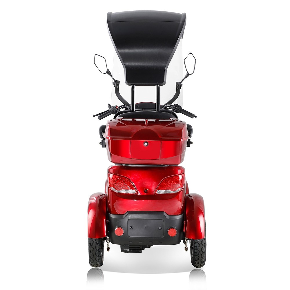 4 Wheels Powered Mobility Scooters 800W 60V20A with Canopy & Windshield