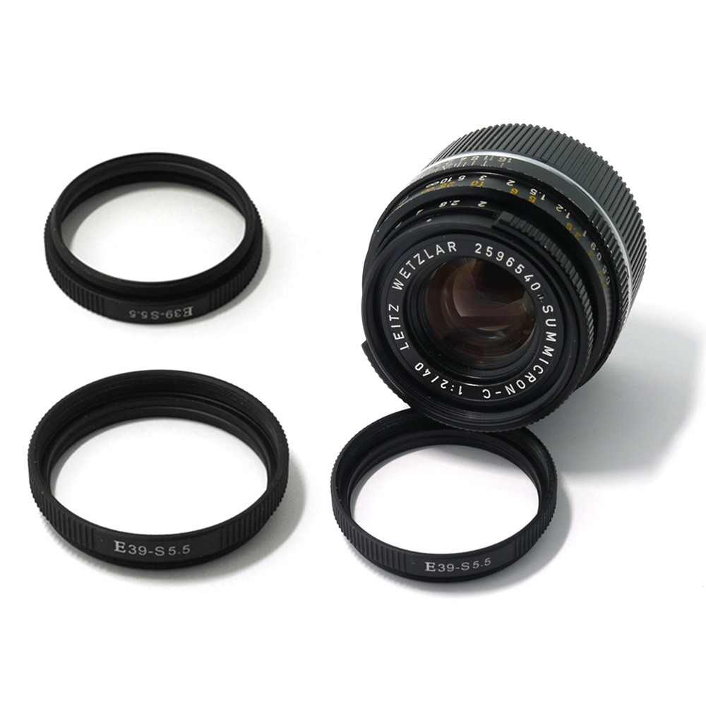 Adapter for Leica E39 40mm Filter - Summicron-C (S5.5) Lens Mount Adapter Ring