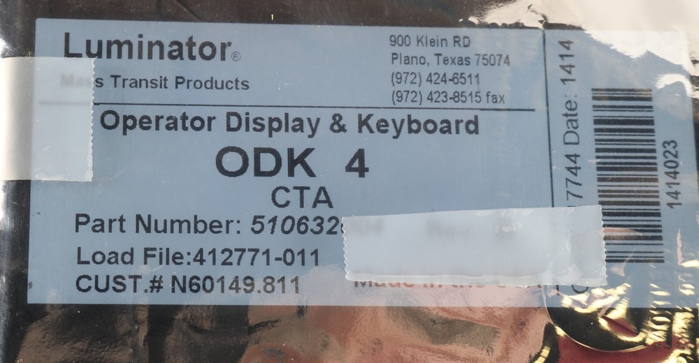 New 510632004 Luminator ODK 4 Operator Display & Keyboard
