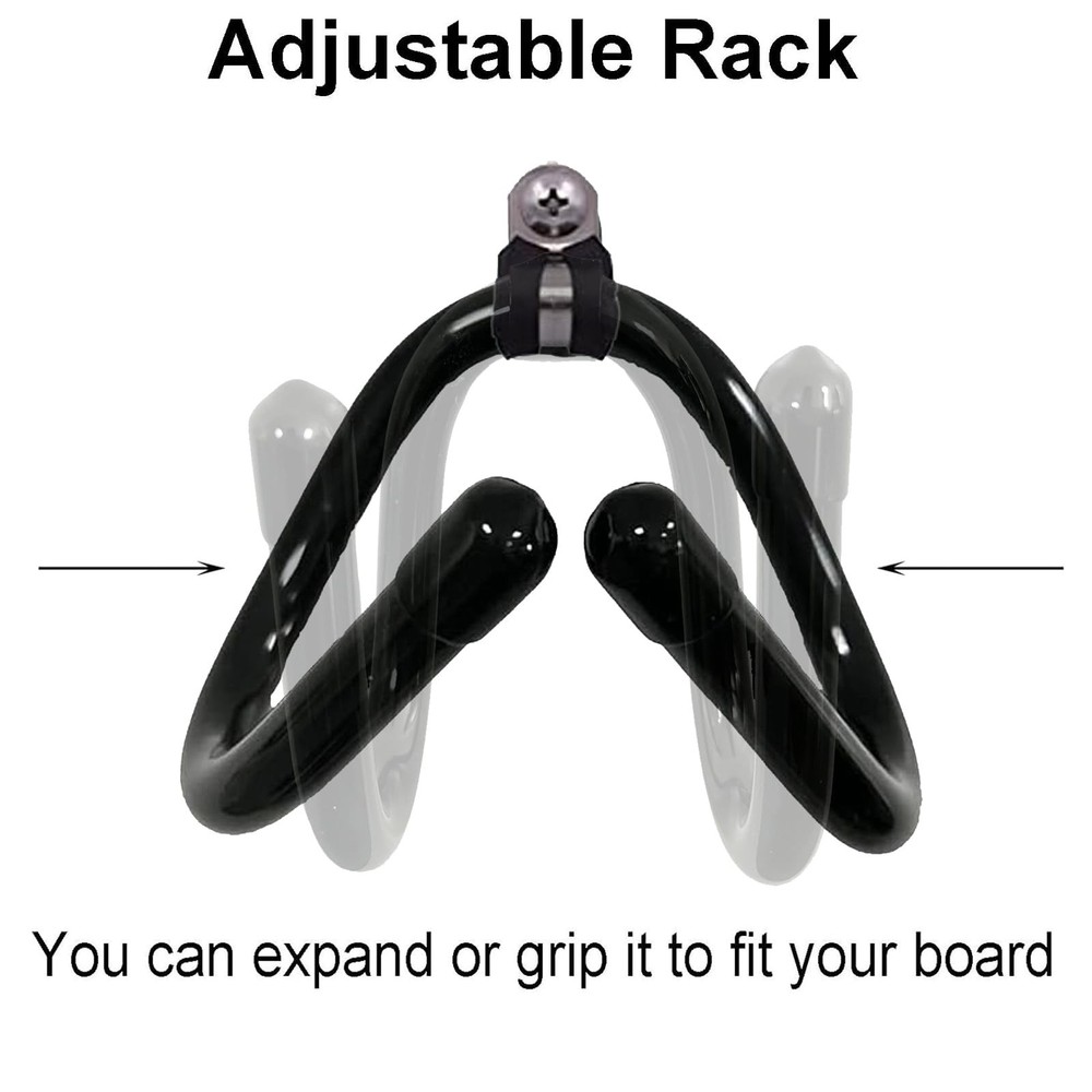 Pmsanzay 2 Pack Universal Skateboard Wall Mount Rack. Horizontally/Vertically...