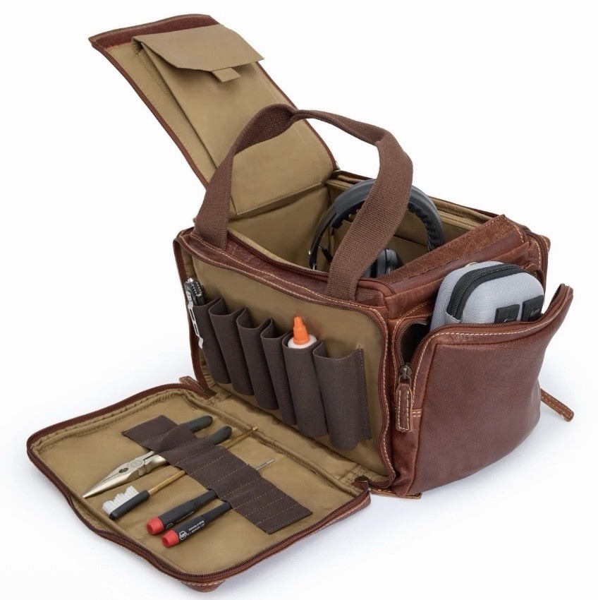 100% Buffalo Leather Hunting/shooting Range Bag