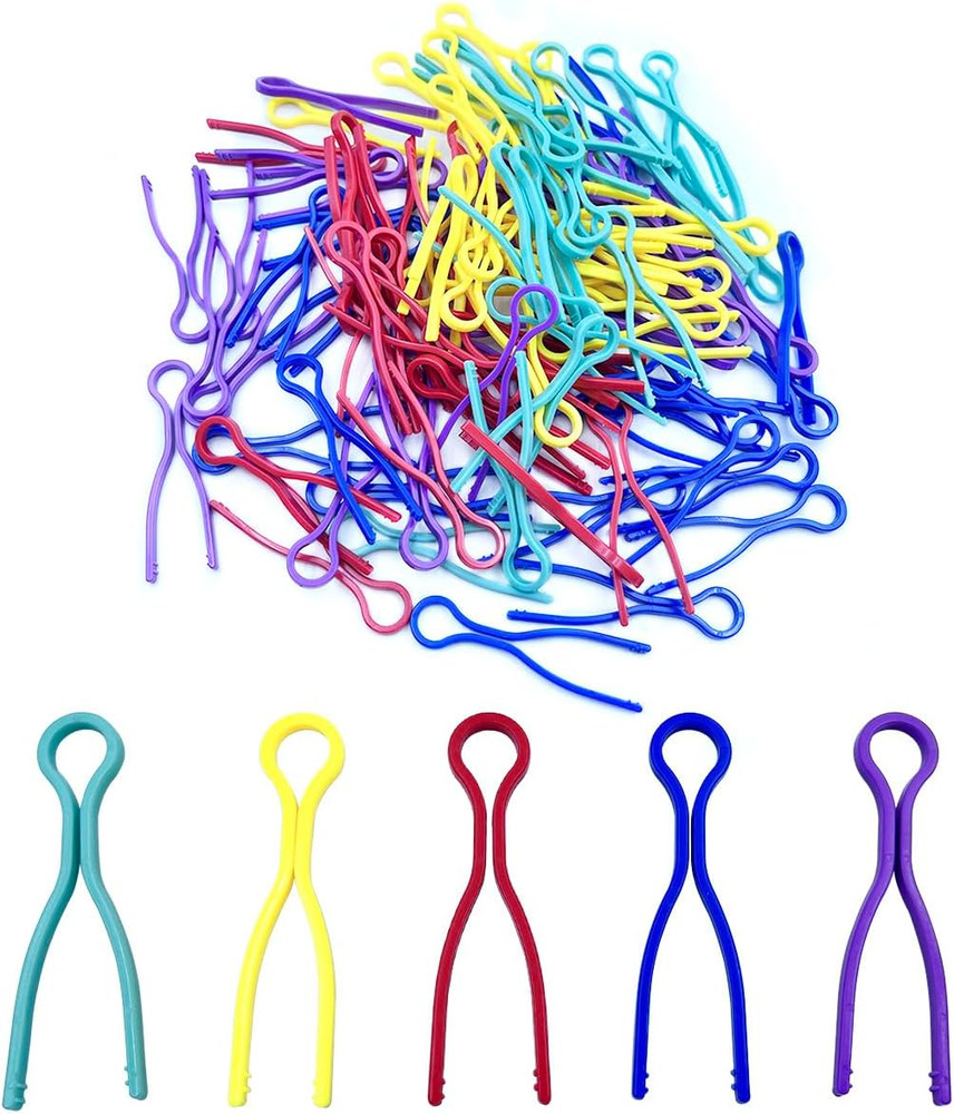 100Pcs Bobbin Thread Holders 5 Colors Bobbin Clips Thread and Bobbin Organizer S