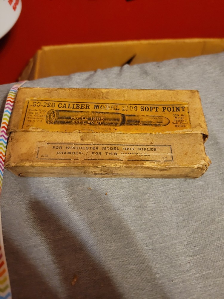 Winchester 30-220 Caliber Model 1906,soft Point. Empty Box.