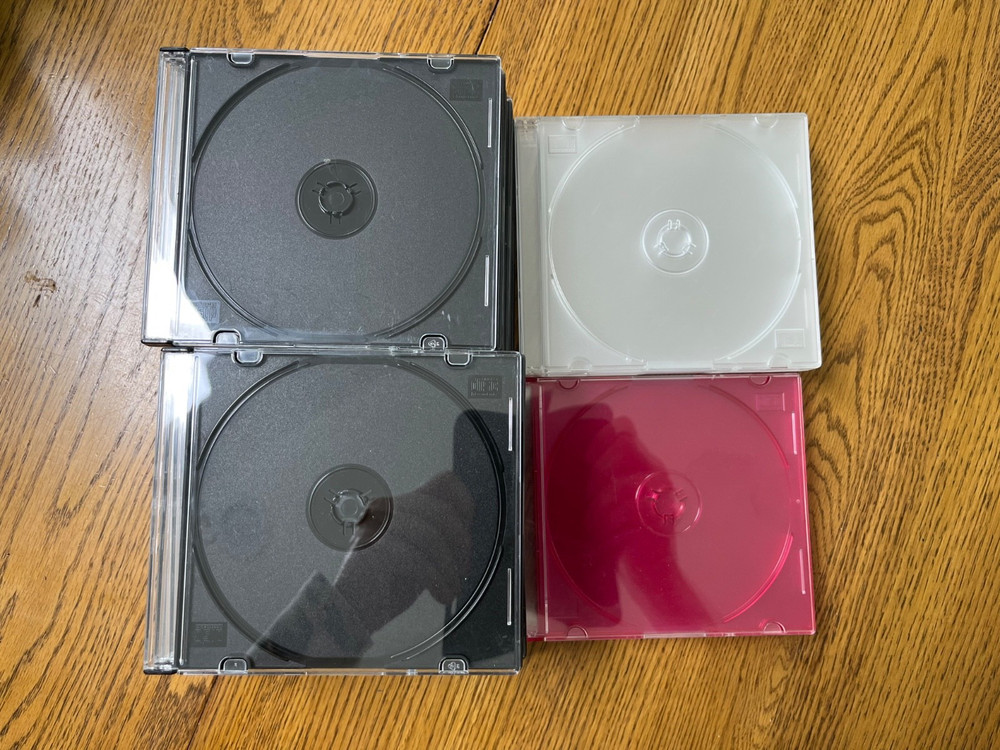 Case of 46  loose  CD/DVD  Cases Empty