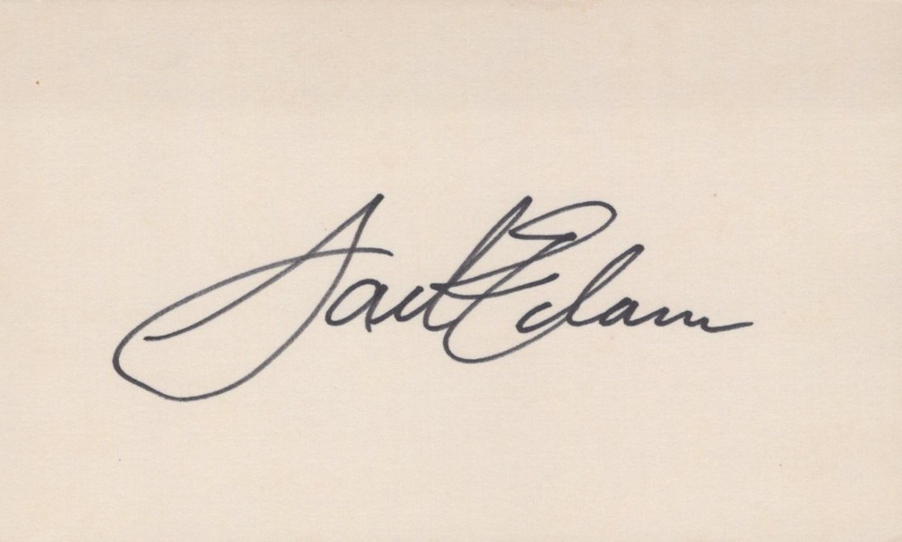 Jack Elm signed 3x5 card Vintage