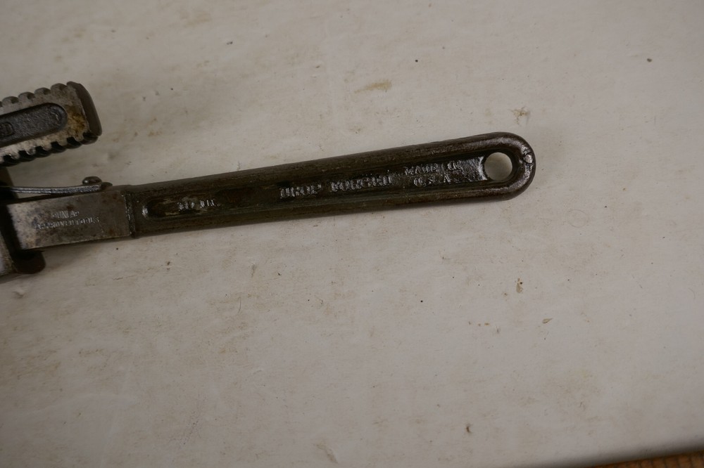 Vintage Dunlap 10” Adjustable Pipe Wrench Nice Condition