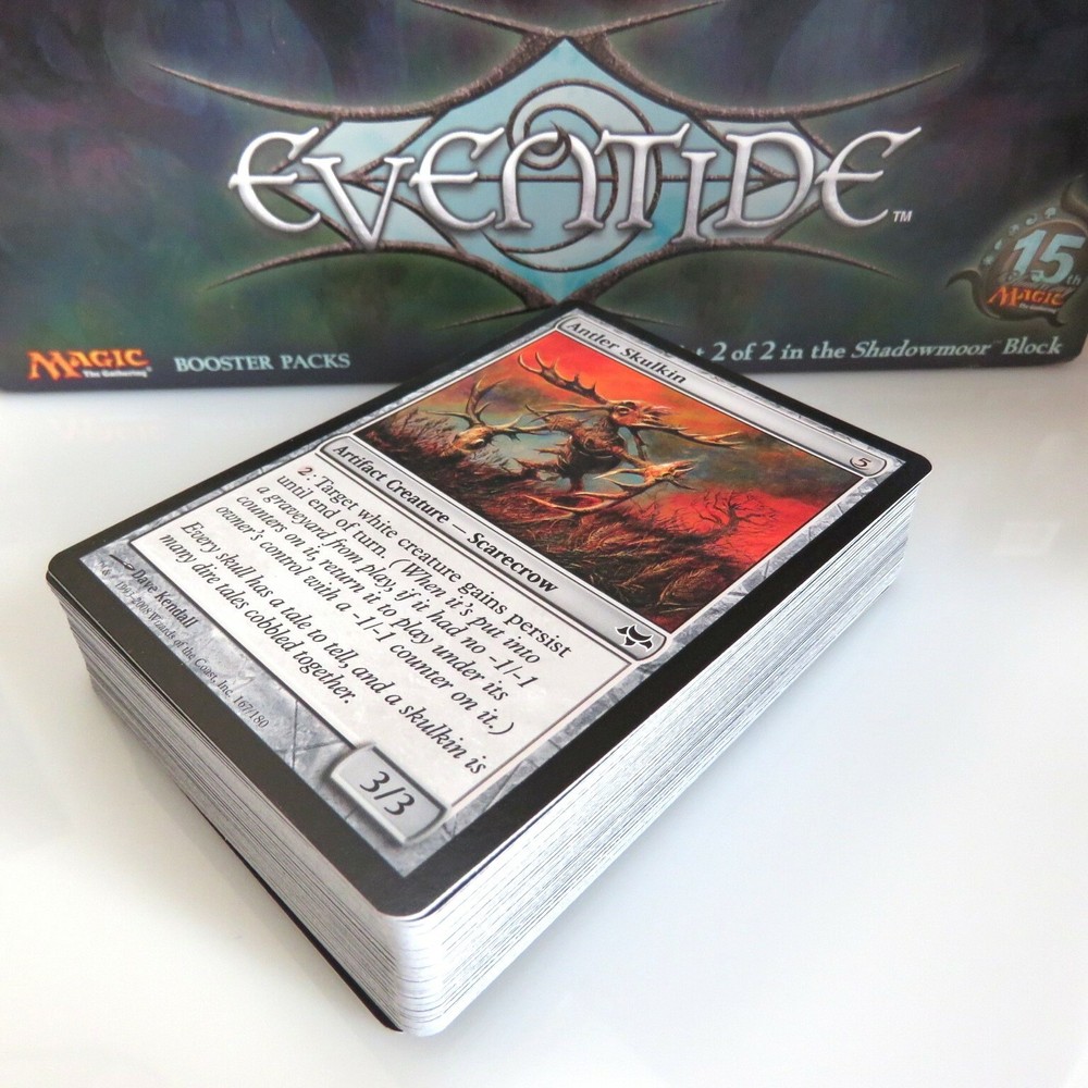 EVENTIDE ~ Complete 60 Card COMMON SET MtG slippery bogle raven's crime unmake