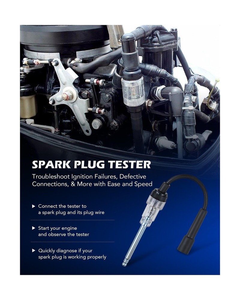 Orion Motor Tech Engine Compression Tester Kit, 9pc Cylinder Compression Test...