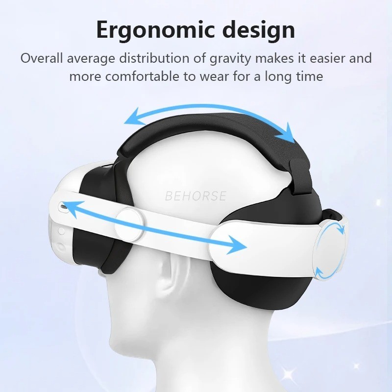 Adjustable Head Strap for Meta Quest 3/3S VR Elite Comfort Headset Accessory