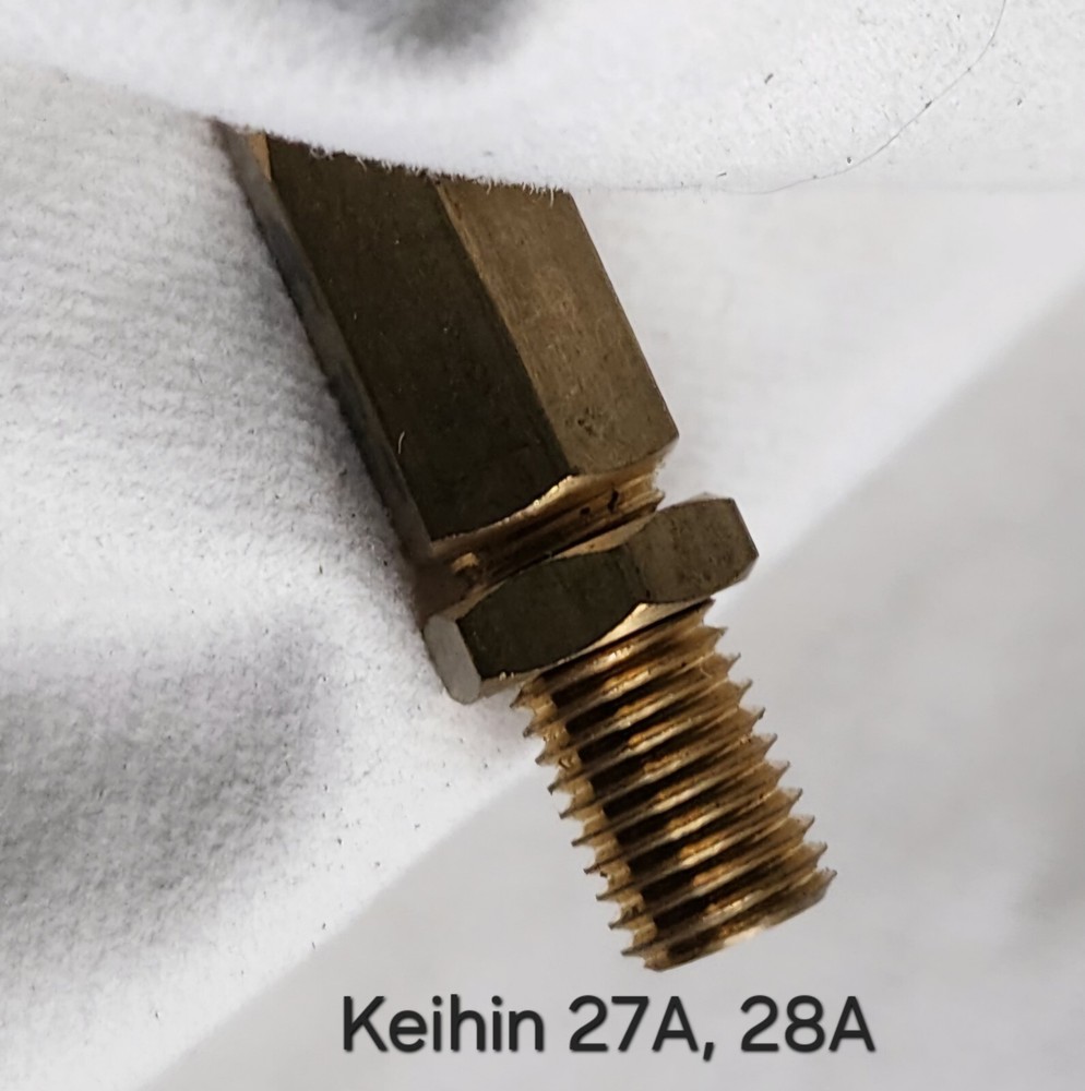 Keihin Cable Adjuster and Nut 27A, 28A