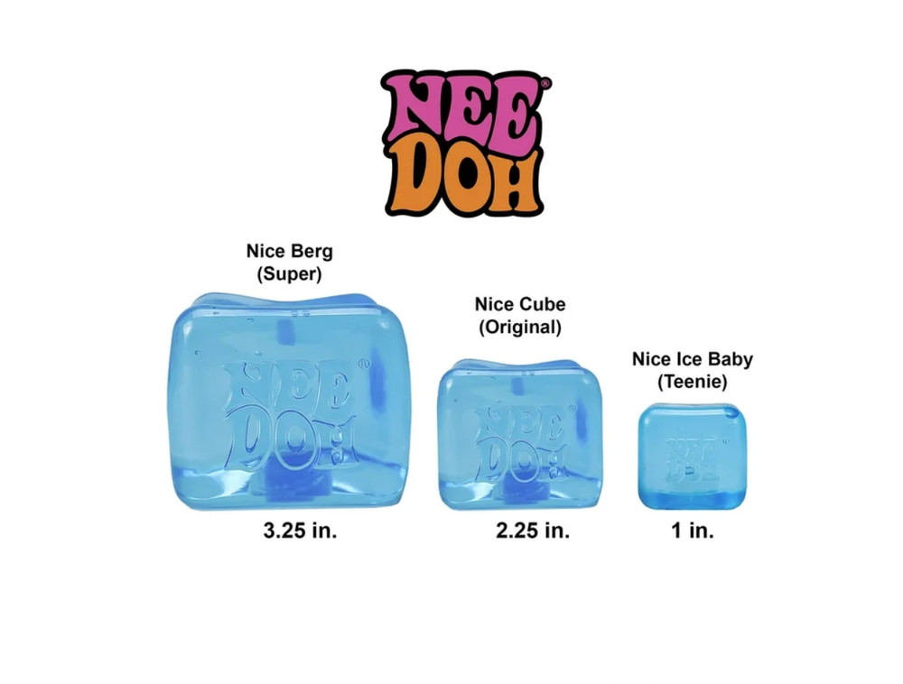 PURPLE!!VIRAL NeeDoh Nice Cube-Super Solid Squish!(Blue)-AUTHENTIC-Original sz
