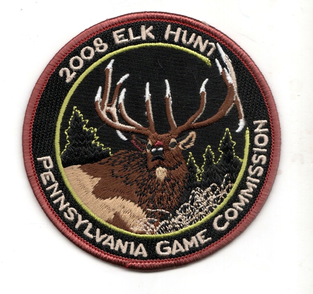 2008 PA GAME COMM ELK HUNT PATCH ORGINAL NEW UNUSED