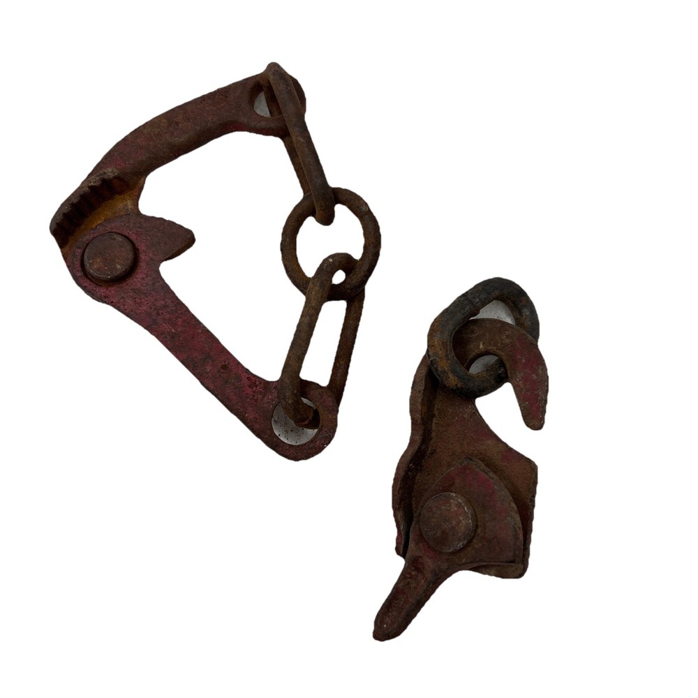 Vintage Wire Cable Puller Grabbers Lot Of 2