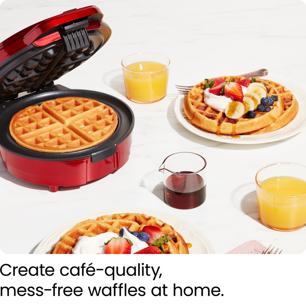 Anti-Overflow Belgian Waffle Maker w/Shade Selector, Temperature Control Mess...