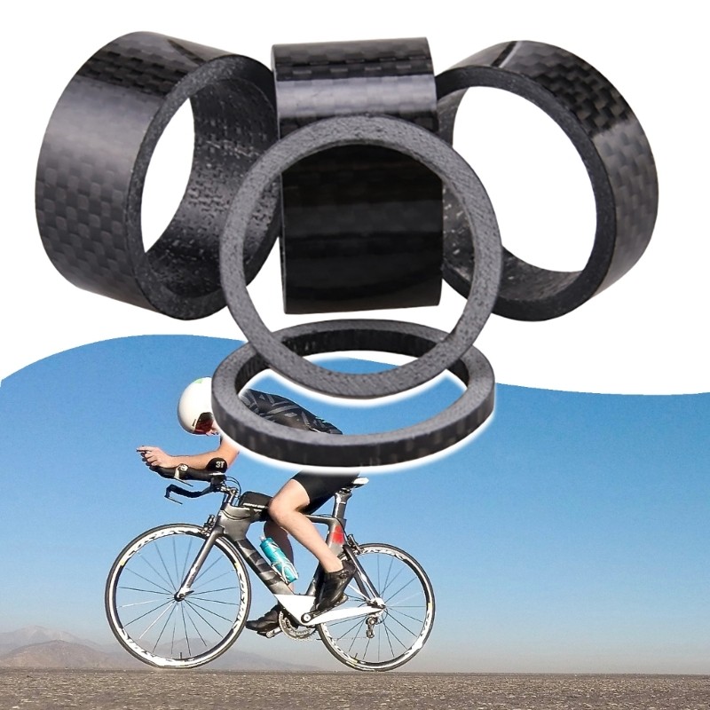 5 Pcs Lightweight Bike Stem Headset Washer Bicycles Front Fork Stem Spacers