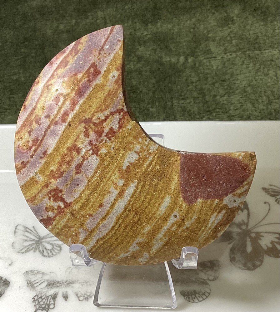 Crystal Rainbow Stone Moon