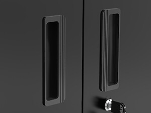 Heavy-duty Metal Wall Mount Cabinet with Locking Doors and Adjustable Shelf