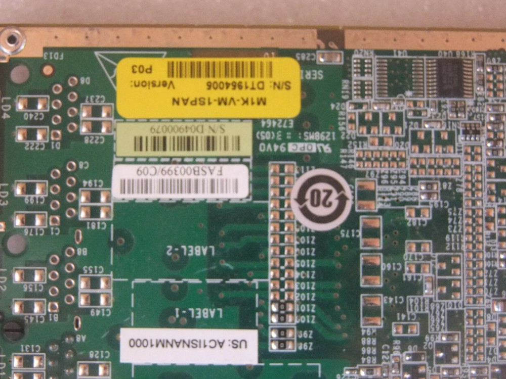 AudioCodes M1KB M1K-VM-1span P03 FASB0039 E1 T1 module trunks for Mediant 1000