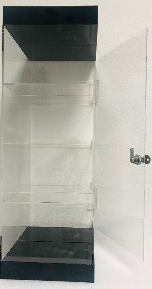 Acrylic Counter TOP Display Case (8 x 10 x 24) Lucite Case, Locking Showcase