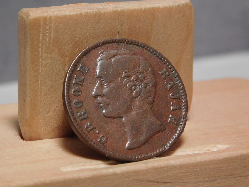 Sarawak half penny 1870