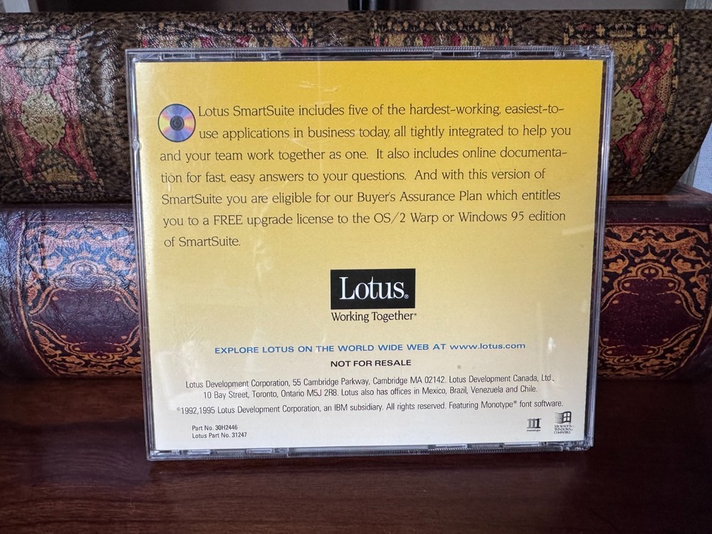 Lotus SmartSuite Release 4 for Windows CD-ROM Edition