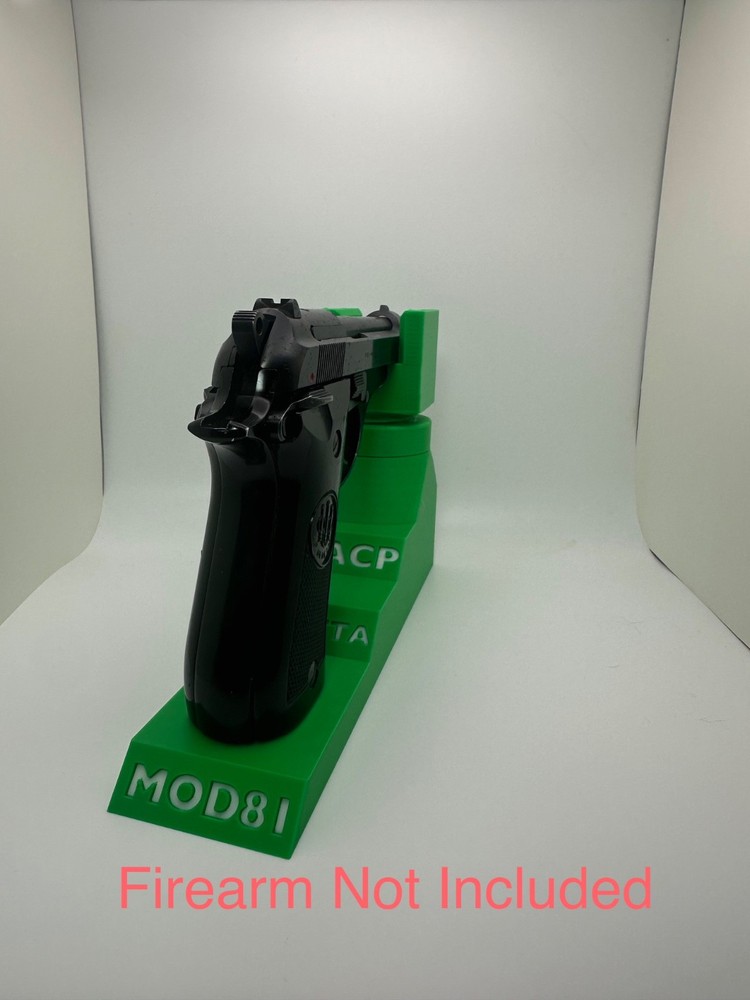 Custom Pistol Stand designed for Beretta Mod 81 3D Printed safe storage