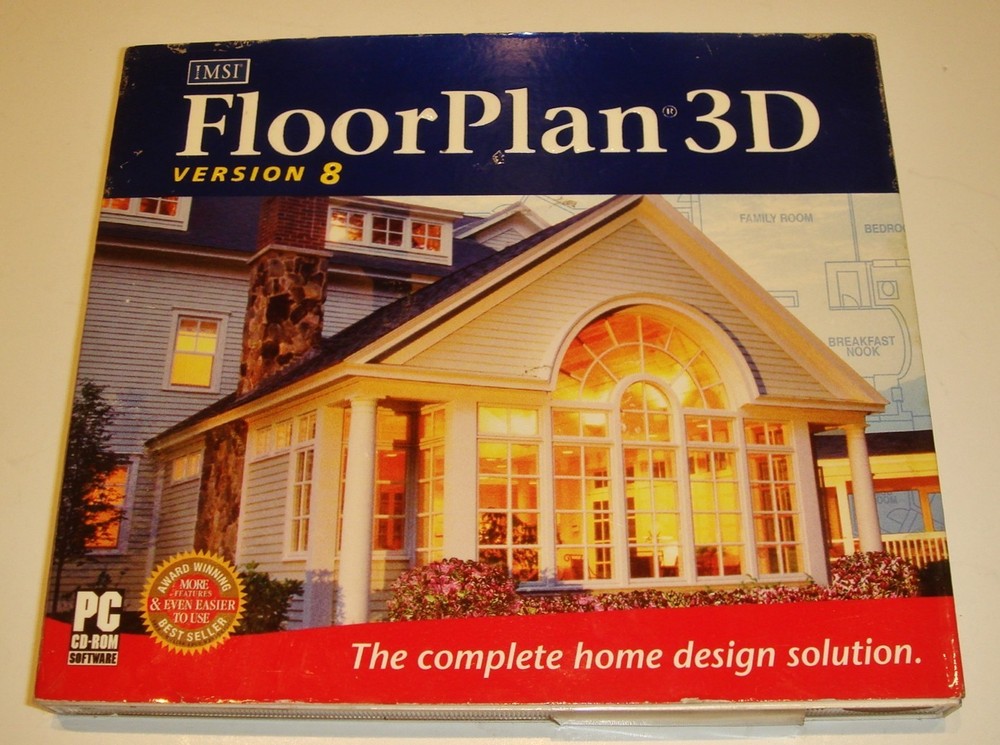 ISMI FLOORPLAN Vers 8 Software Windows PC 3D CAD design floor plan building DIY