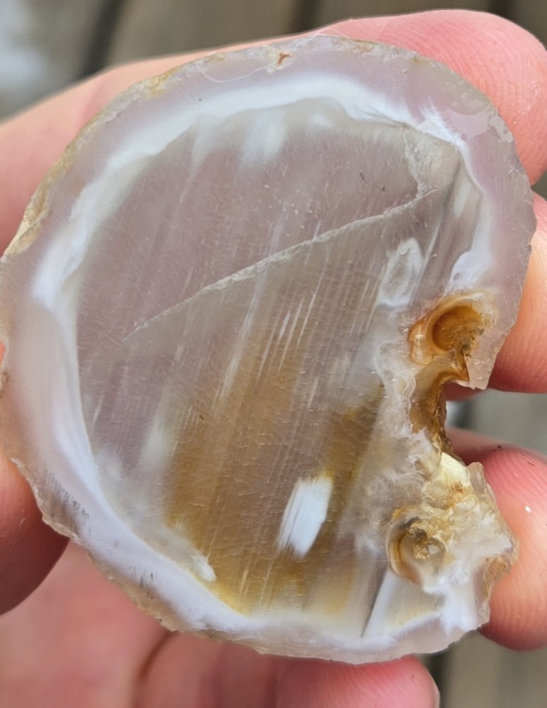 5 Oco Agate Geode Slices - Rough, Natural, Not Polished Lapidary