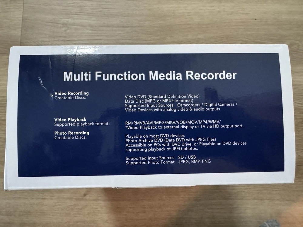 Emerson EMT-1200-Multi Function Media Recorder with LCD Screen - White - New !!!