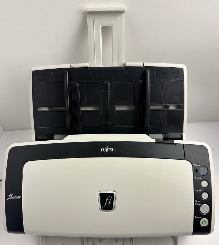 Fujitsu fi-6130Z Desktop Scanner W/ AC Adapter + USB ( Support Window 10) Only