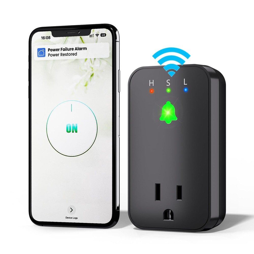 Power Failure Alarm WiFi, Smart Outage with App Notifications,...
