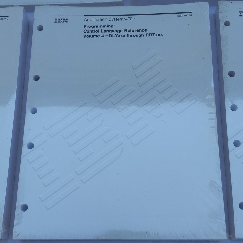 Volume 1-5 IBM AS/400 PROGRAMMING Employee Reference Guides Books Manuals 88/89