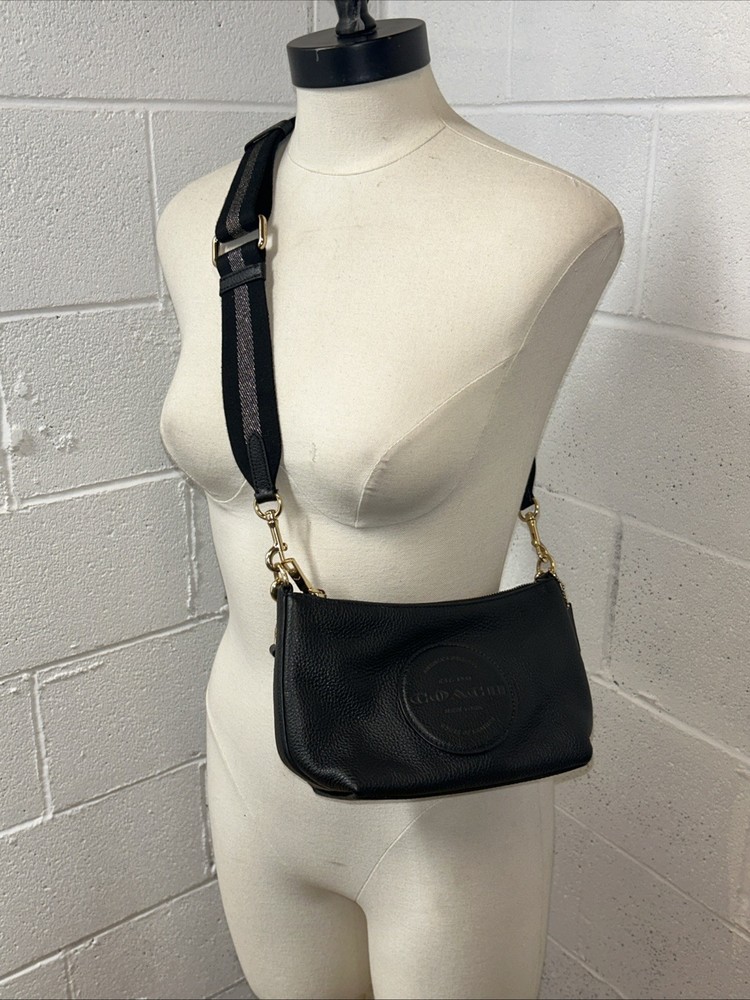 Coach Dempsey Shoulder Bag Black Leather Patch (C2829)