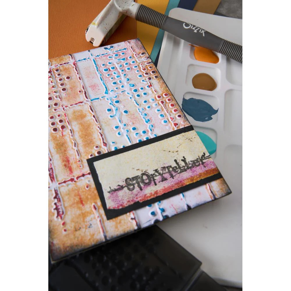 Sizzix Multi-Level Embossing Folder - Dot Matrix, 666904 by Seth Apter