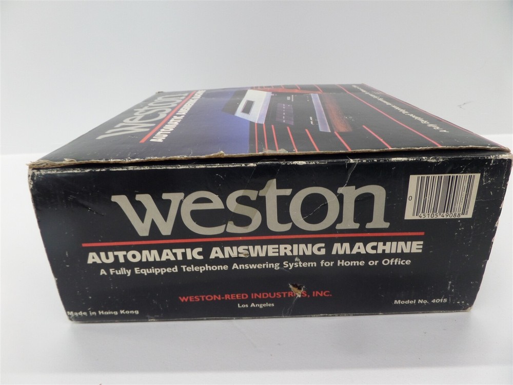 Vintage Weston 4015 Automatic Telephone Answering Machine