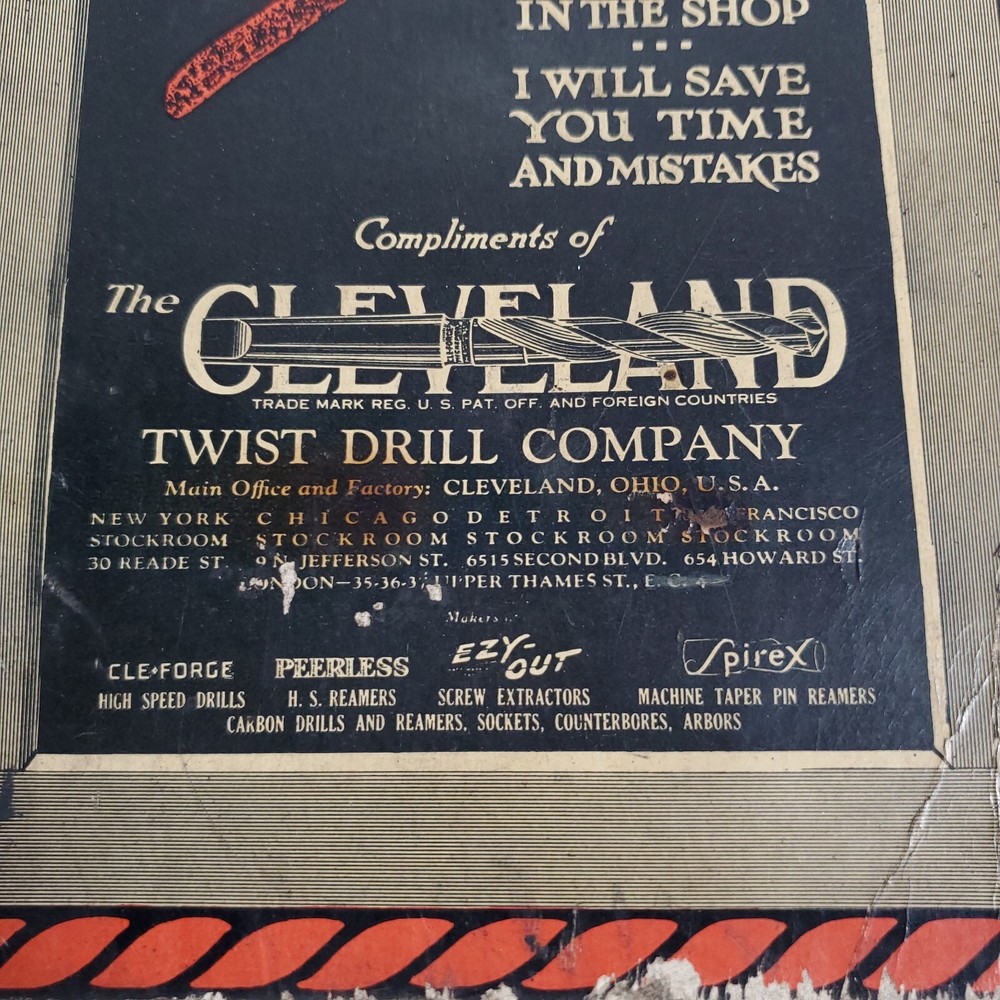 Vintage Cleveland Twist Drill Co. Ready Reference 1941