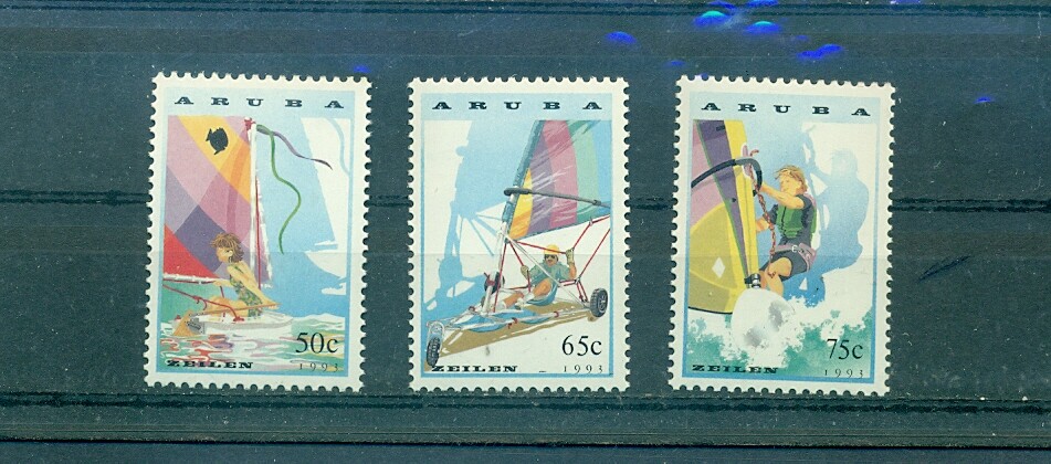 Aruba - Sc# 95-7. 1993 Saling. Ships. MNH. $4.00.