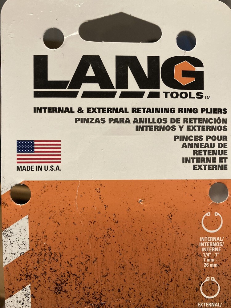 Lang Tools Retaining Ring Pliers USA