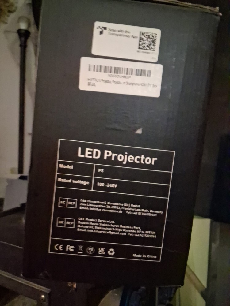 HAPPRUN Projector, Projector with WiFi and Bluetooth, [One Step Mirroring]Pro...