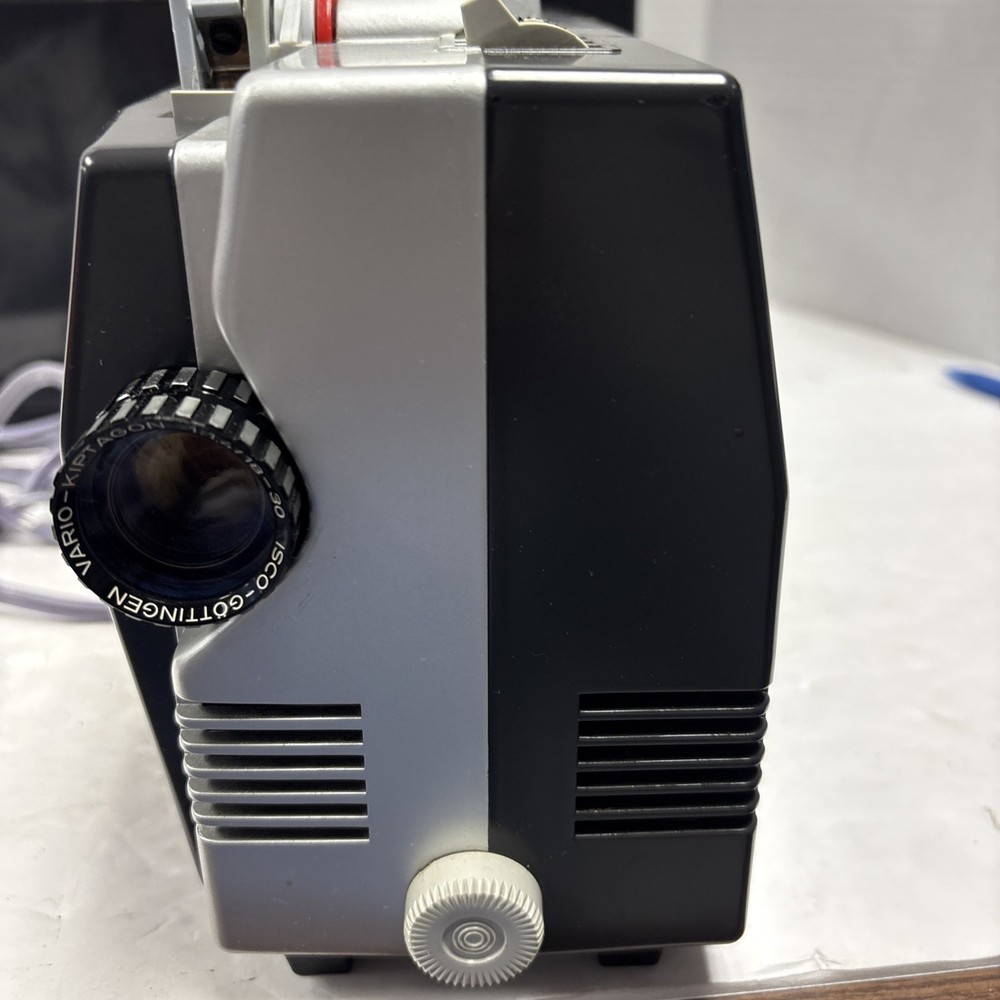 Vintage Bauer T4 Projector With Cover Powers On