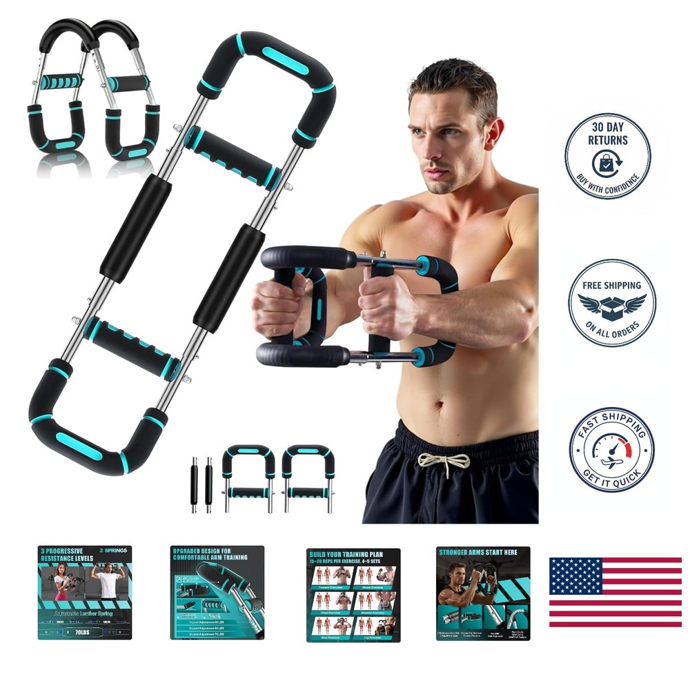 Compact & Lightweight Twister Arm Trainer - 100lb Max for Effective Workouts
