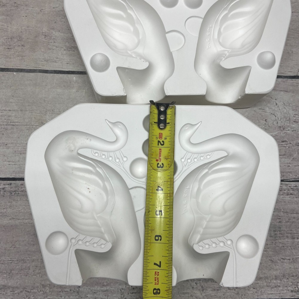 Atlantic Mold Ceramic Casting Mold Double Swan Figurines #A-1815