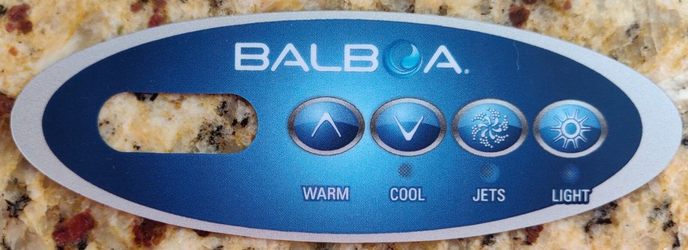 BALBOA - DREAM MAKER SPAS - ORIGINAL 4.25" TOPSIDE CONTROLLER with OVERLAY DECAL