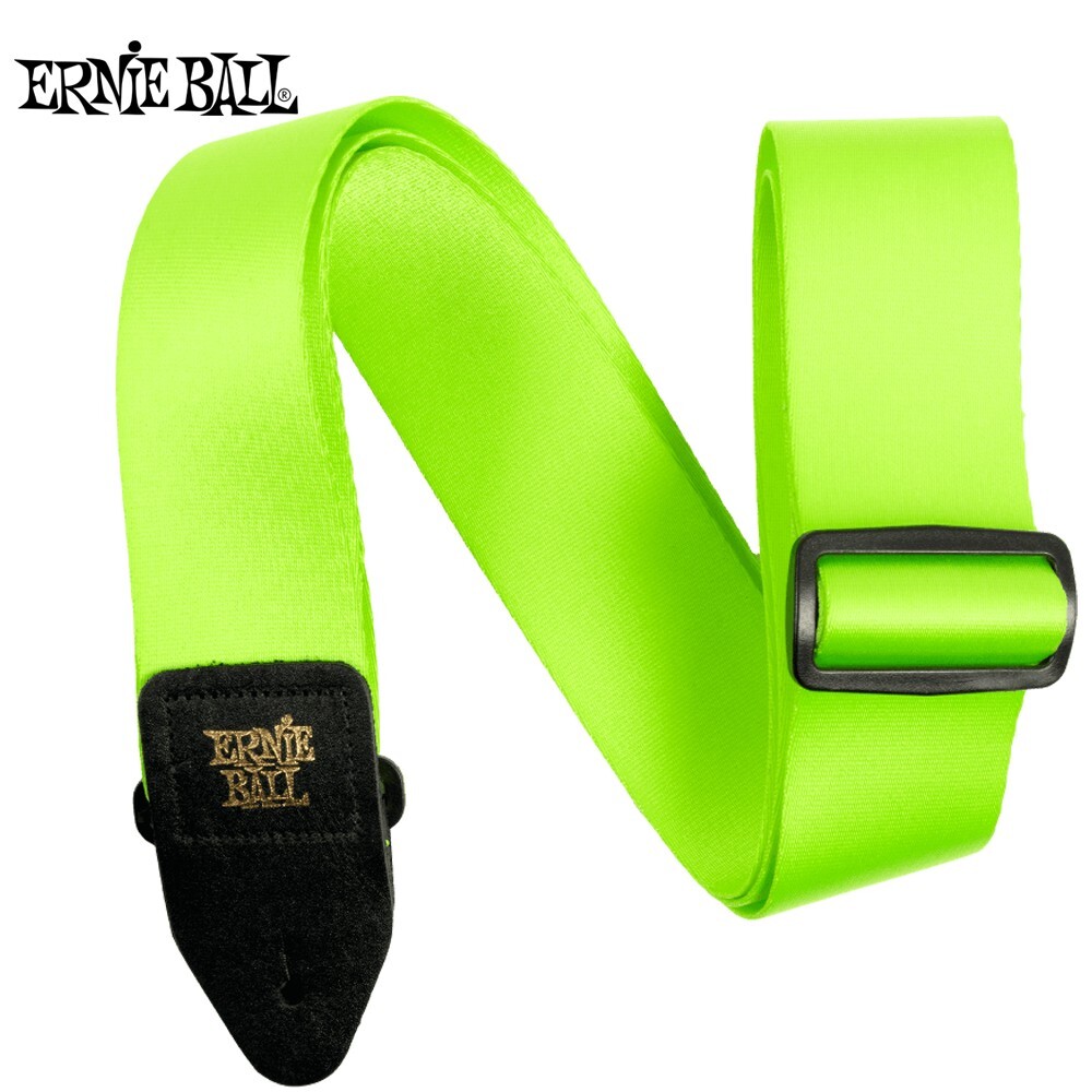 Ernie Ball P05320 Premium Polyester Adjustable Guitar Strap Neon Green