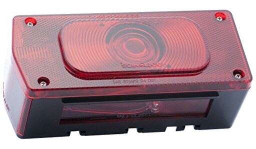ST37RS ST-37RS Tail Light with License Light, Red