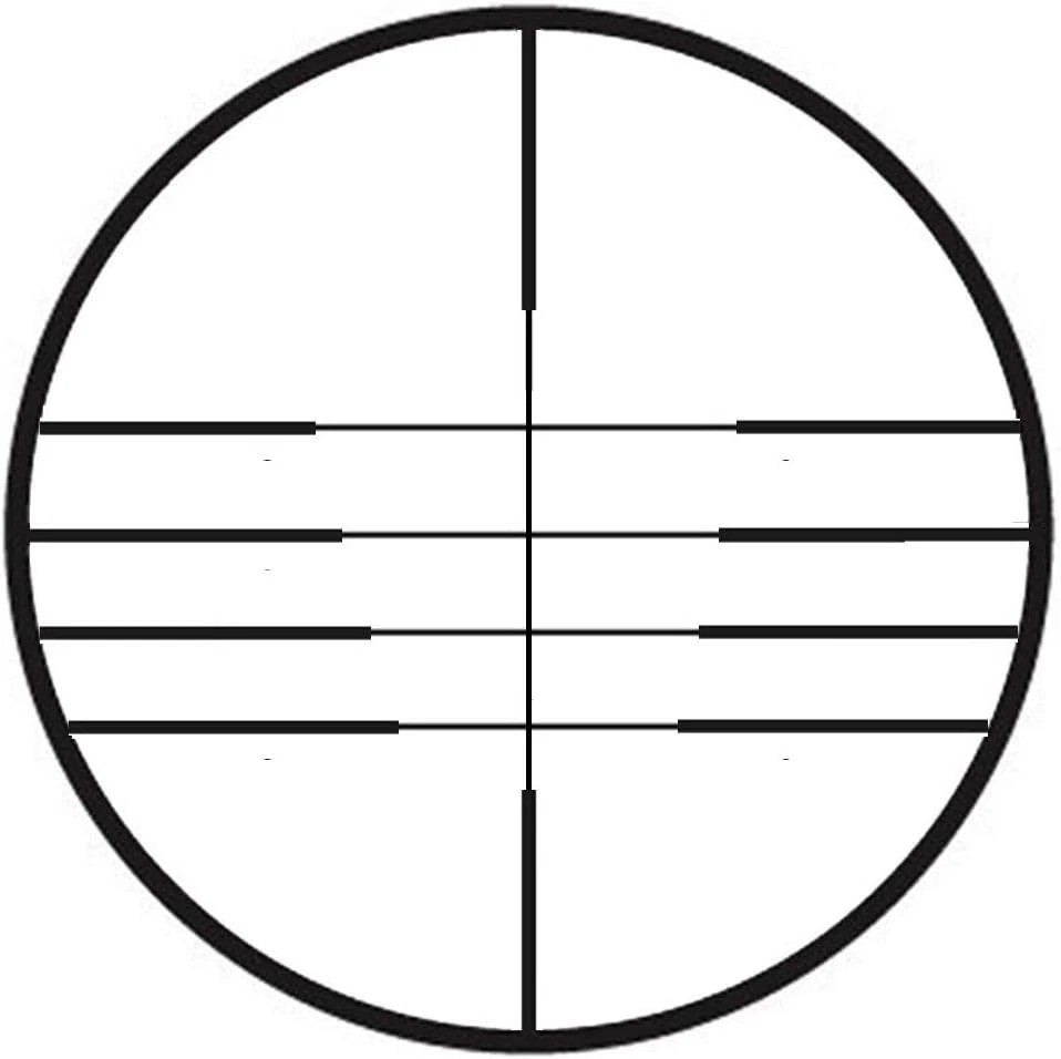 4x32 Compact Hunting Crossbow Scope with Multiple Range Reticle - Black