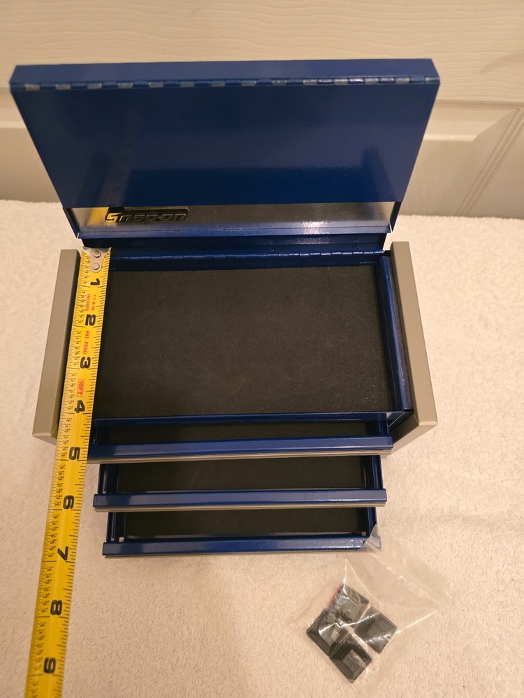 NEW Snap-On™ Toolbox Blue Miniature Top Tool box with Base Cabinet LOGO