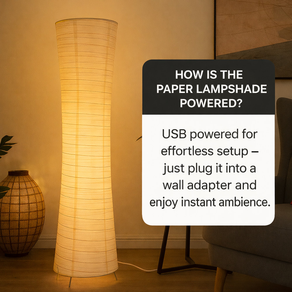 Paper LED Floor Lamp